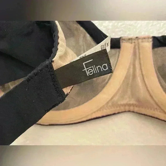 Felina Women's Sabrina Floral Plunge Contour Bra Size 34 C - Picture 6 of 8